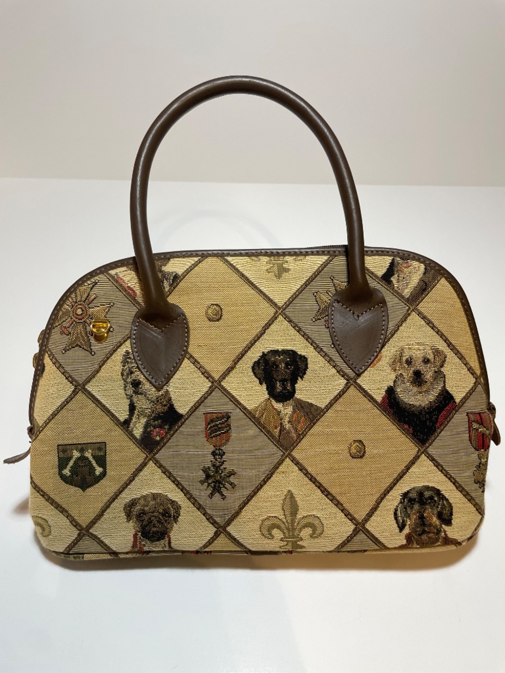 Vintage Dog Tapestry Crossbody Purse by Gobelins Art - Picture 2 of 11